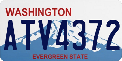 WA license plate ATV4372