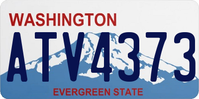 WA license plate ATV4373