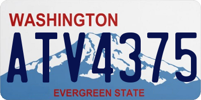 WA license plate ATV4375