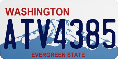 WA license plate ATV4385