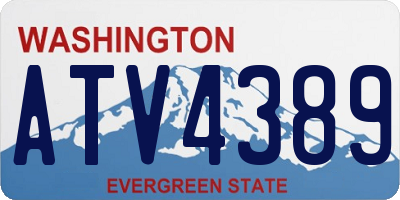 WA license plate ATV4389