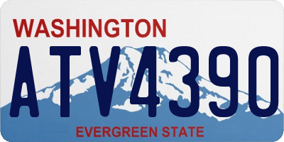 WA license plate ATV4390