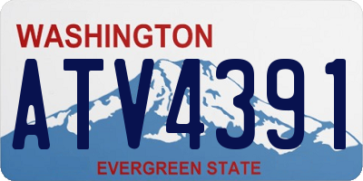 WA license plate ATV4391