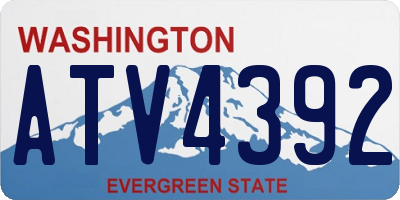 WA license plate ATV4392