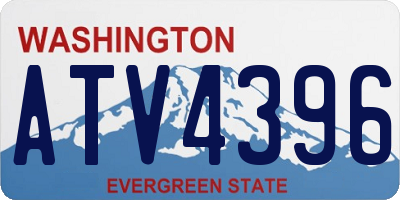 WA license plate ATV4396
