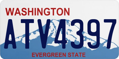 WA license plate ATV4397