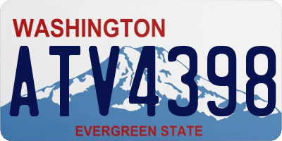 WA license plate ATV4398