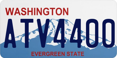 WA license plate ATV4400