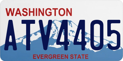 WA license plate ATV4405