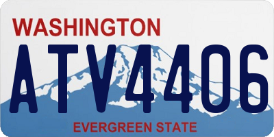 WA license plate ATV4406