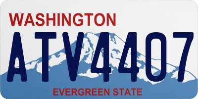 WA license plate ATV4407
