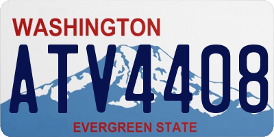 WA license plate ATV4408