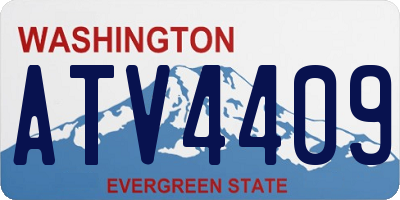 WA license plate ATV4409