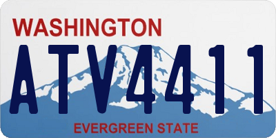 WA license plate ATV4411