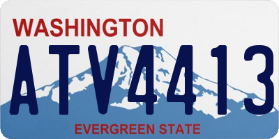 WA license plate ATV4413