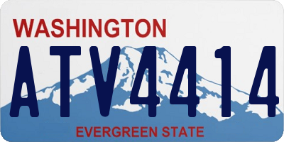 WA license plate ATV4414