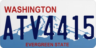 WA license plate ATV4415