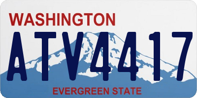 WA license plate ATV4417