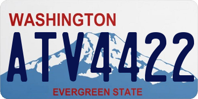 WA license plate ATV4422