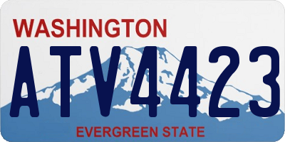 WA license plate ATV4423