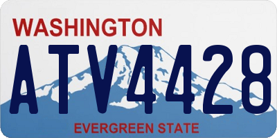 WA license plate ATV4428