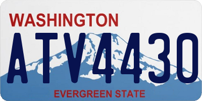 WA license plate ATV4430