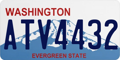 WA license plate ATV4432