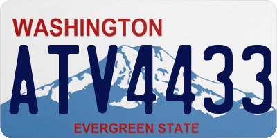 WA license plate ATV4433