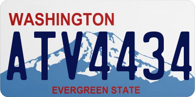 WA license plate ATV4434