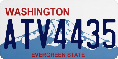 WA license plate ATV4435