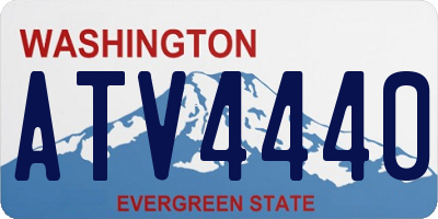 WA license plate ATV4440