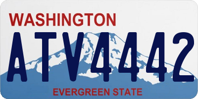 WA license plate ATV4442