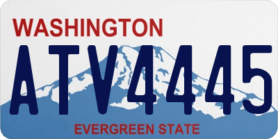 WA license plate ATV4445