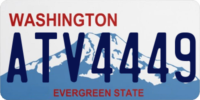 WA license plate ATV4449