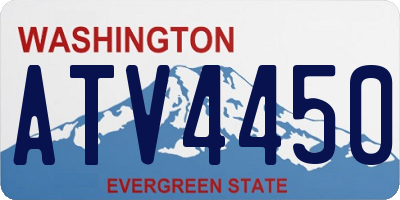 WA license plate ATV4450