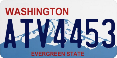 WA license plate ATV4453