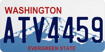 WA license plate ATV4459