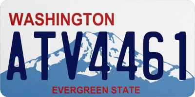 WA license plate ATV4461