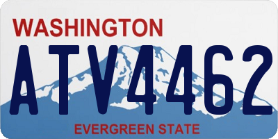 WA license plate ATV4462