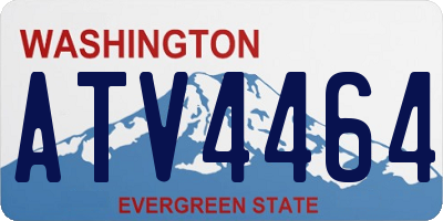 WA license plate ATV4464