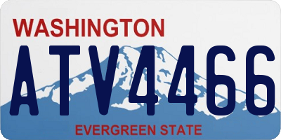 WA license plate ATV4466