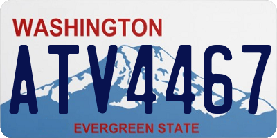 WA license plate ATV4467