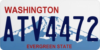 WA license plate ATV4472