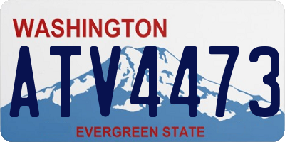 WA license plate ATV4473