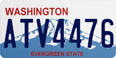 WA license plate ATV4476