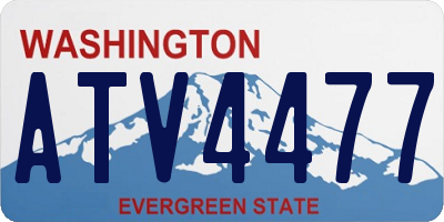 WA license plate ATV4477