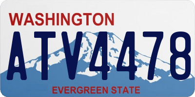 WA license plate ATV4478