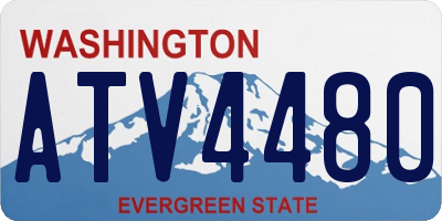 WA license plate ATV4480
