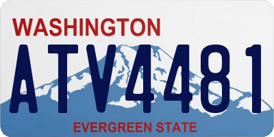 WA license plate ATV4481