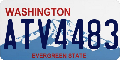 WA license plate ATV4483